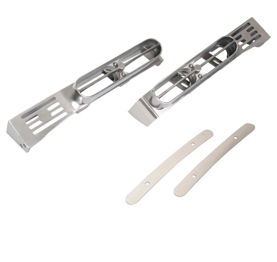 ☑️ Peterbilt 389 388 Front Fender Light Brackets w/Mounting Hardware For