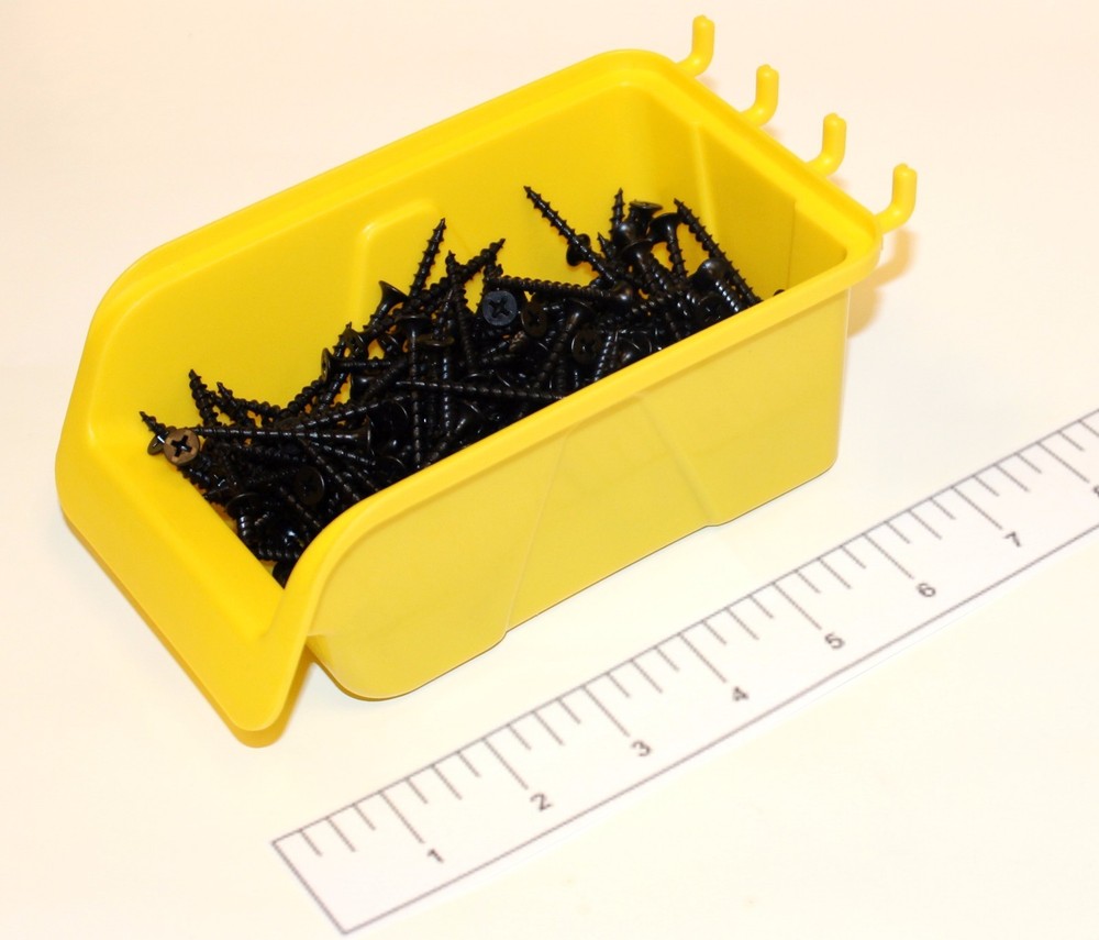 WallPeg Pegboard Bin Kit - Peg Board Parts Storage Tool Workbench Organizer 5 ea