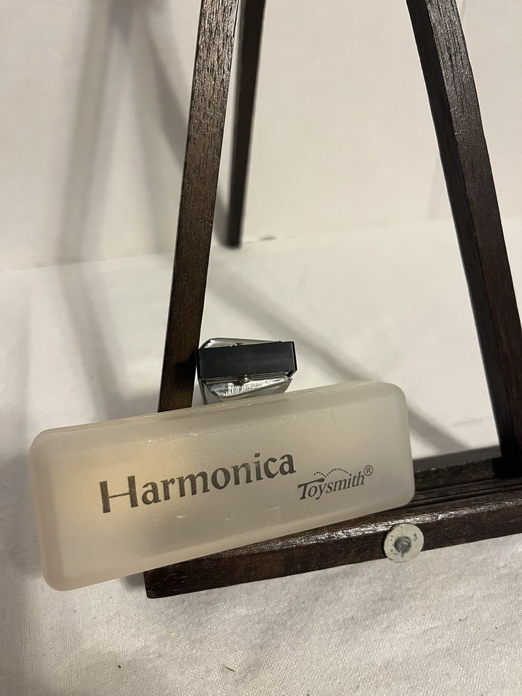 Toysmith Harmonica Item # 8071 Translucent Harmonica Clear Case Vintage
