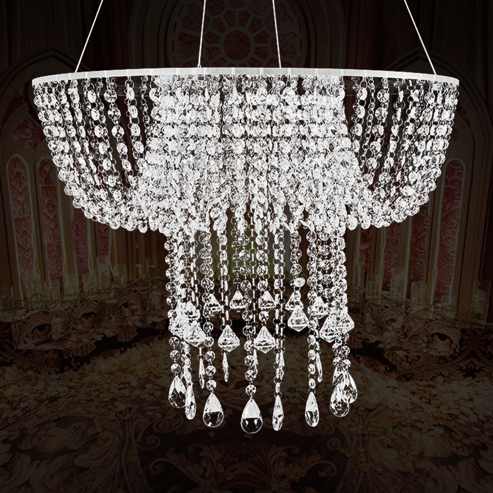 Wedding Cake Stand 80cm Crystal Bead Regular Impact-resistant, Rust-resistant