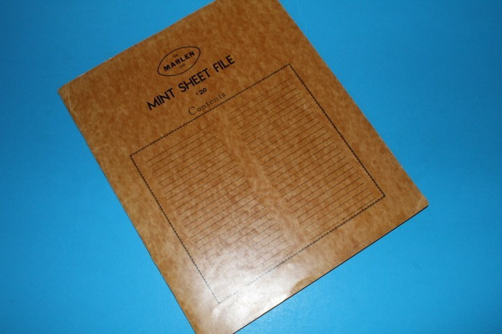 Marlen Mint Sheet File Capacity 18 pgs 1 pocket 11.75" x 9.5" BlueLakeStamps