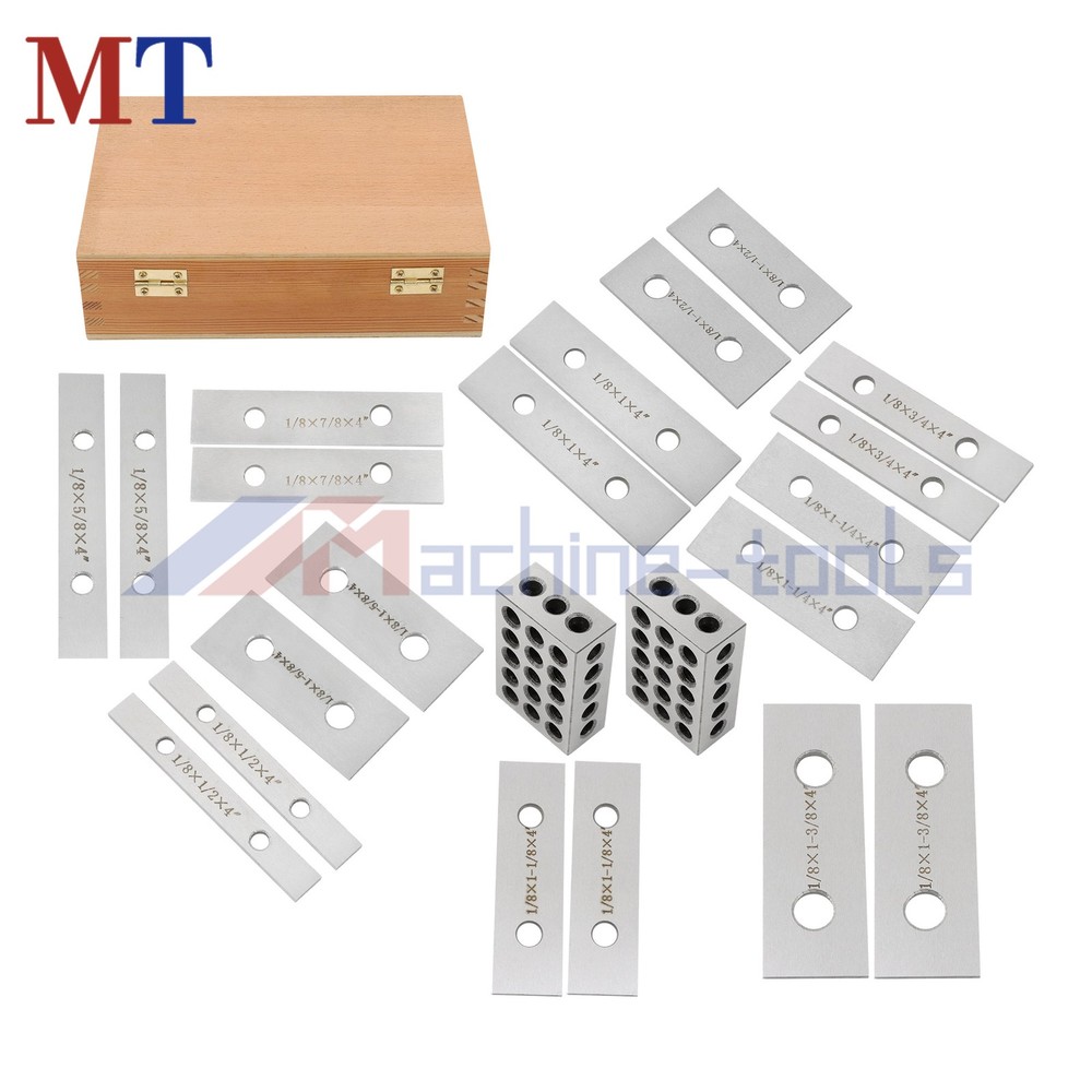 1/8" x 4" 10-Pair Precision Parallel Set Including 1-2-3 Blocks