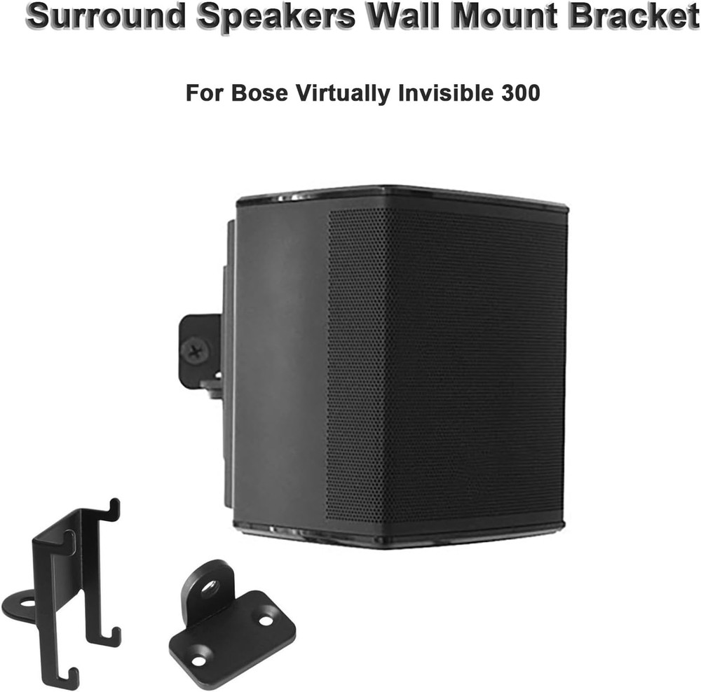 2 Pack Wall Mount Brackets for Bose Virtually Invisible 300 Wireless Surround Sp