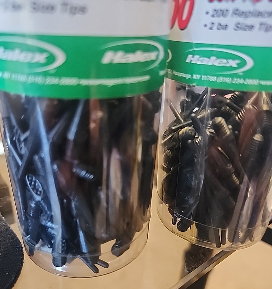 350 halex Pack 2BA Threaded Soft Tip Dart Tips Plastic Replacement