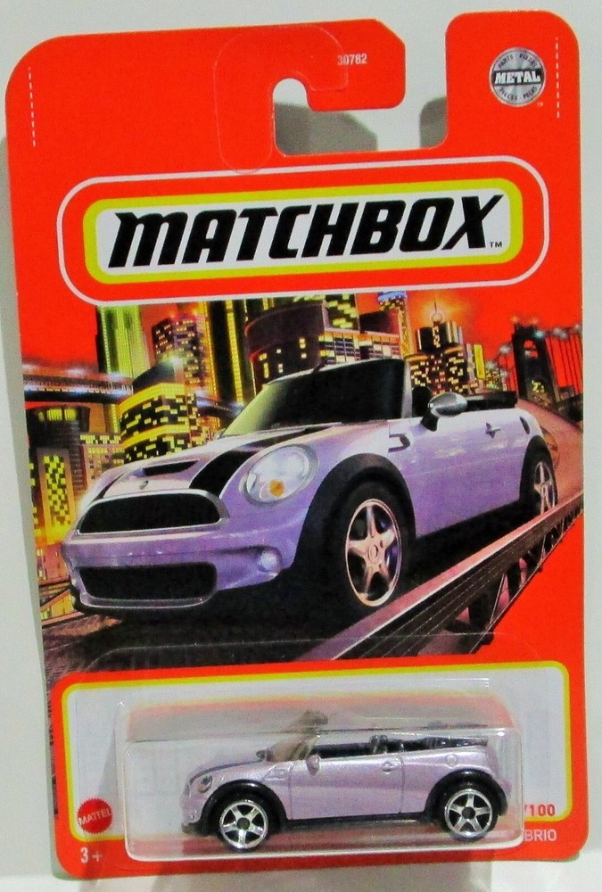 Matchbox 2021 basic series 2010 10 mini cooper s cabrio purple # 52 / 100