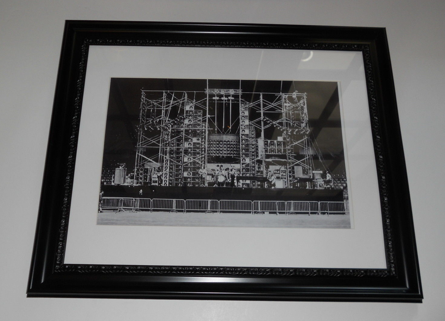 Large Framed WALL OF SOUND Grateful Dead 1974 Concert RARE Poster, 24" by 20"