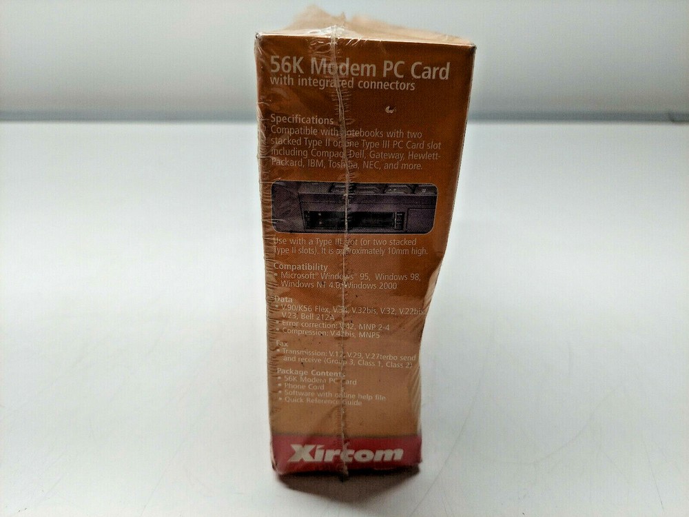 Xircom XM5600 Modem PC Card 10/100 Network 56K Modem PC Card Integrated