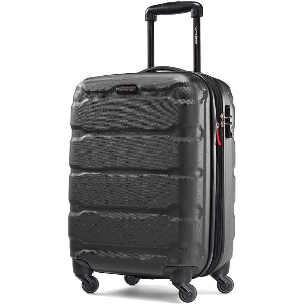 Samsonite Omni Hardside Luggage 20" Spinner Black + 10pc Luggage Accessory Kit