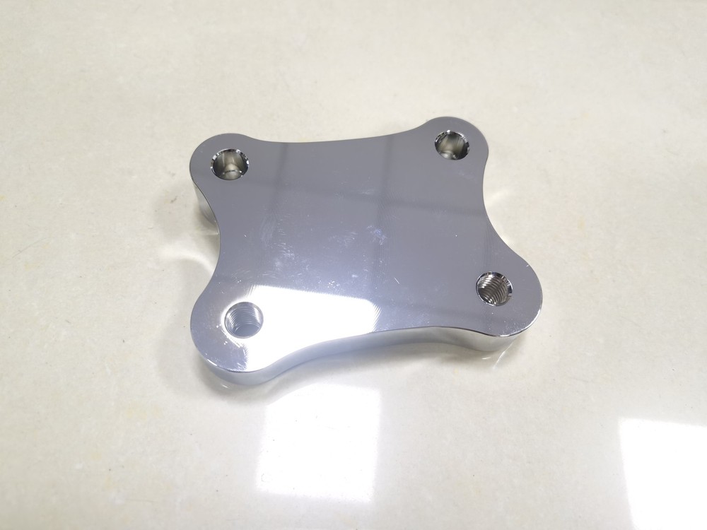 CNC Chrome Handlebar Riser Pull Back Plate For Harley Electra Glide FLHTK FLHX