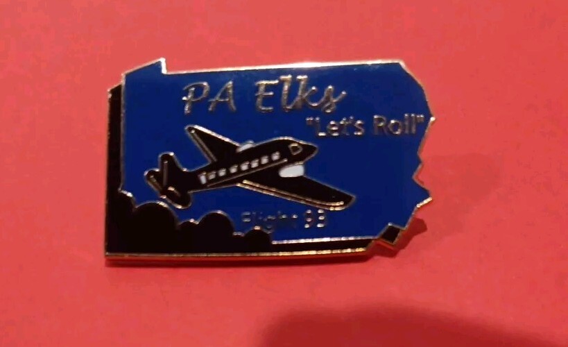 United Flight 93 “Let’s Roll” PA Elks Pin