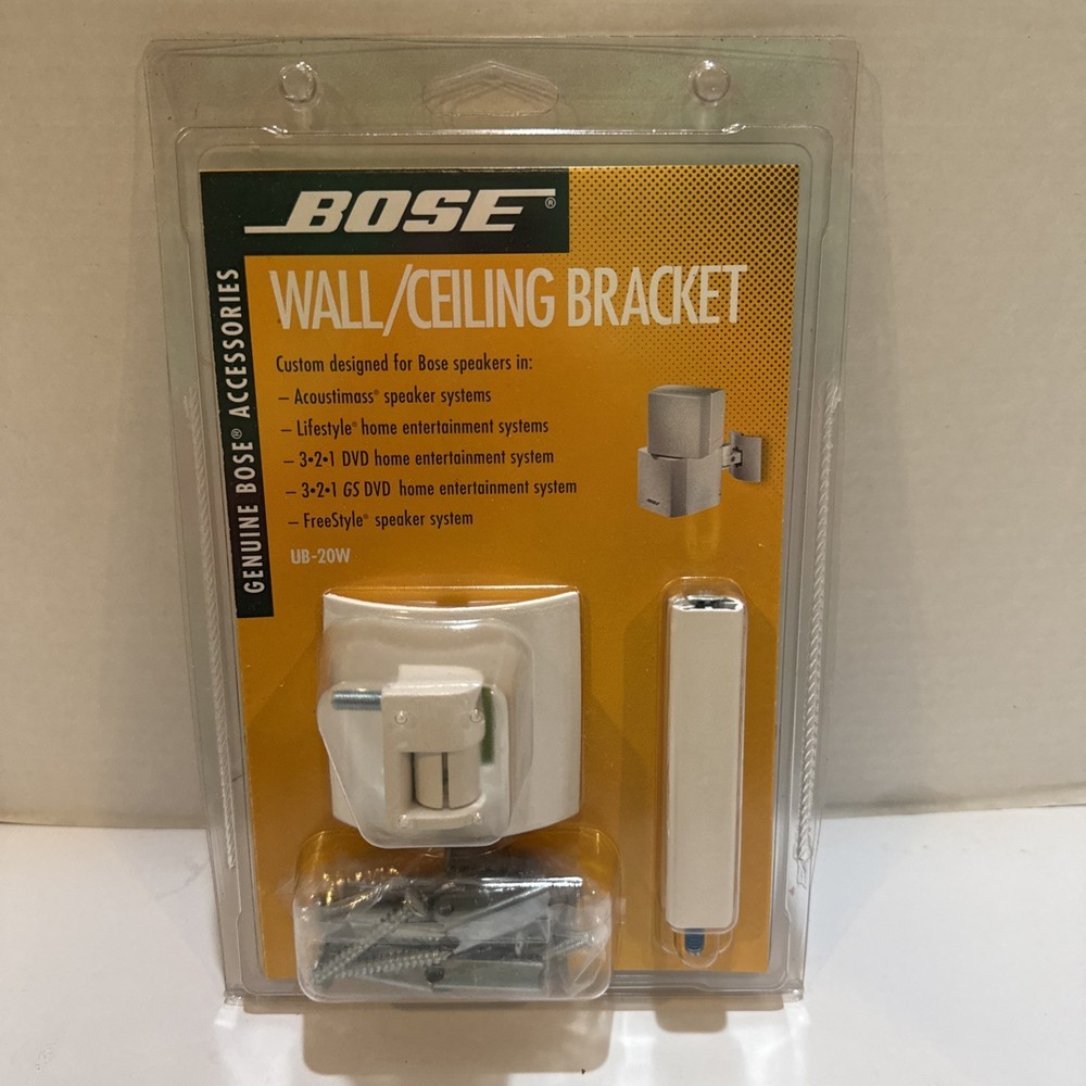 Bose Speaker Mount UB-20W Wall Ceiling Bracket White Cube Universal Bose Mount