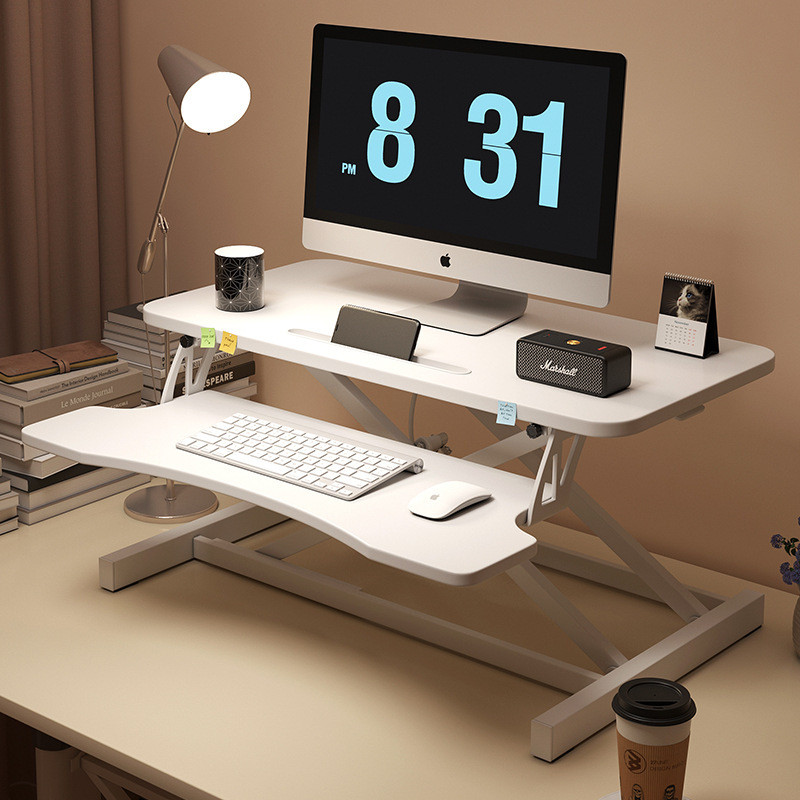 32In Desk Converter Height Adjustable Sit to Stand Riser Standing Computer Desk