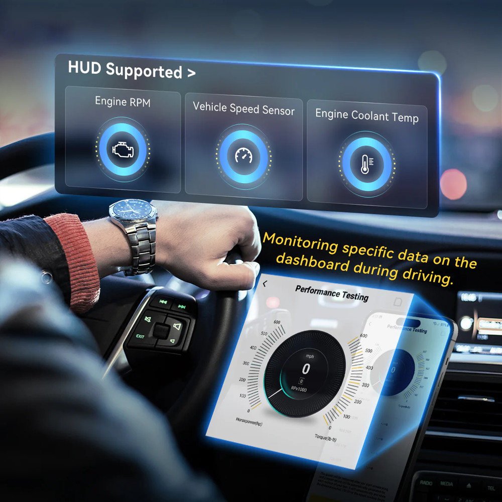 MUCAR BT200 Max Automotive OBD2 Code Reader Lifetime Free AI Diagnostic Scanner