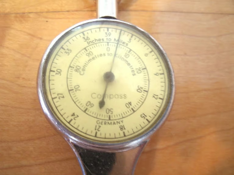 Vintage German Map Measure - Compass