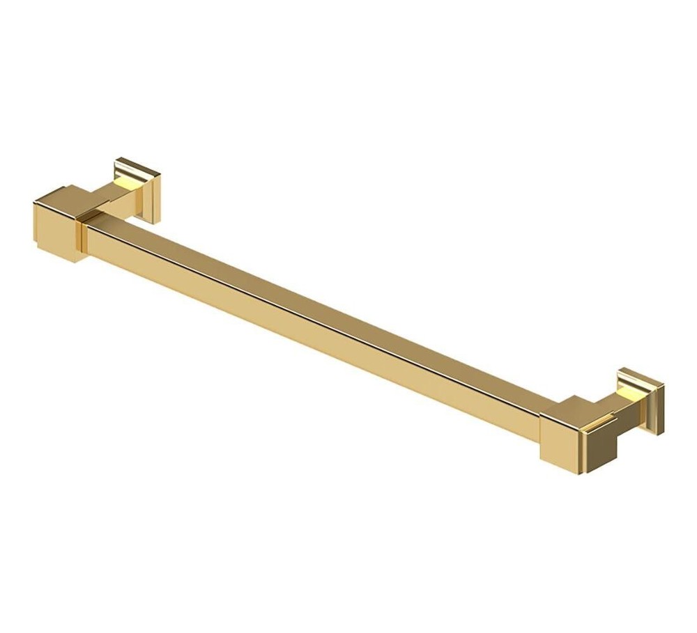Decorative Cabinet Pull 8", Manhattan, Solid Brass in PVD Polished Brass