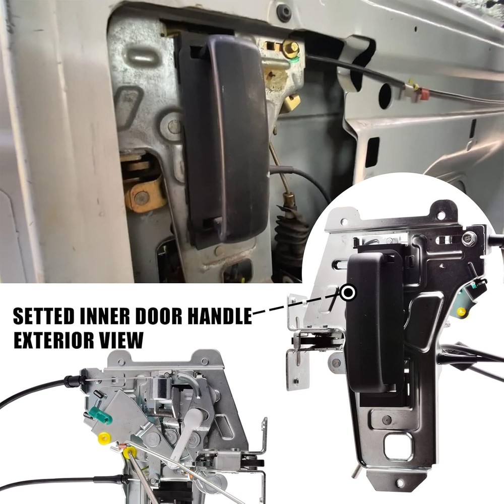 Sliding door Latch Assembly compatible for Ford E150 E250 E350 Door