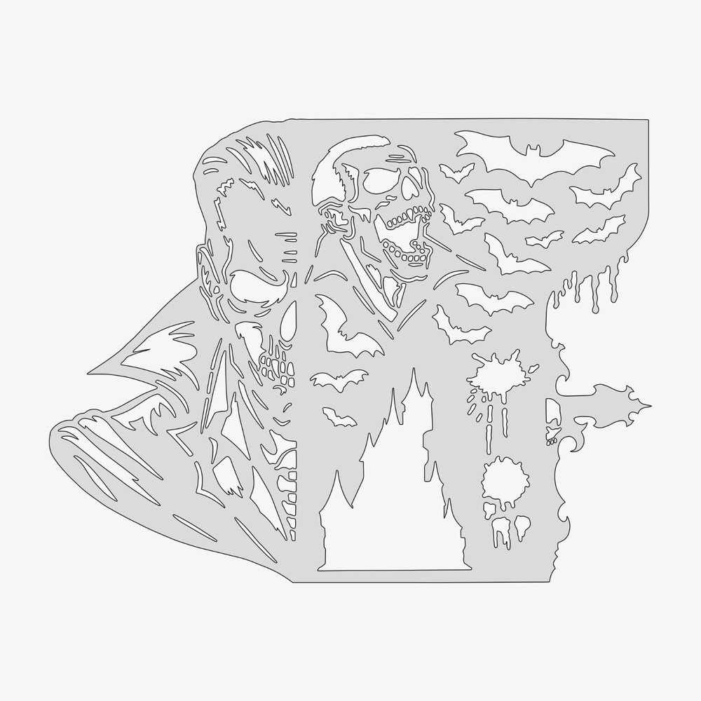 Vampire Curse - Reusable Airbrush Stencil Template