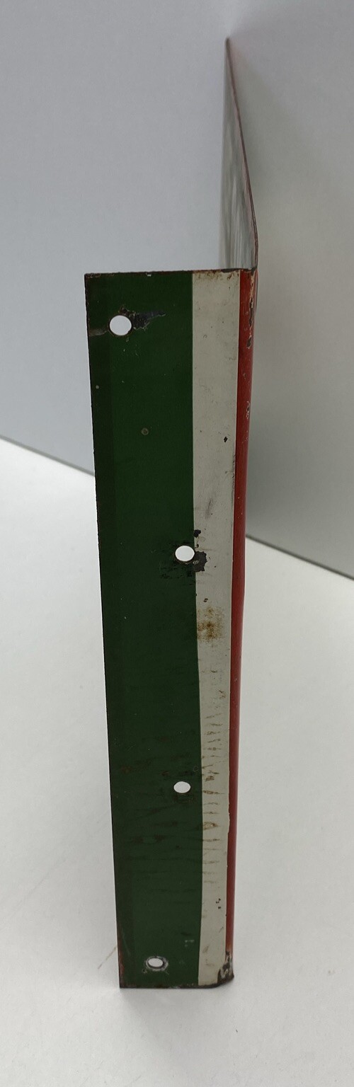 ORIGINAL BIRCHOLA FLANGE SIGN TWO SIDED 12” X 10”