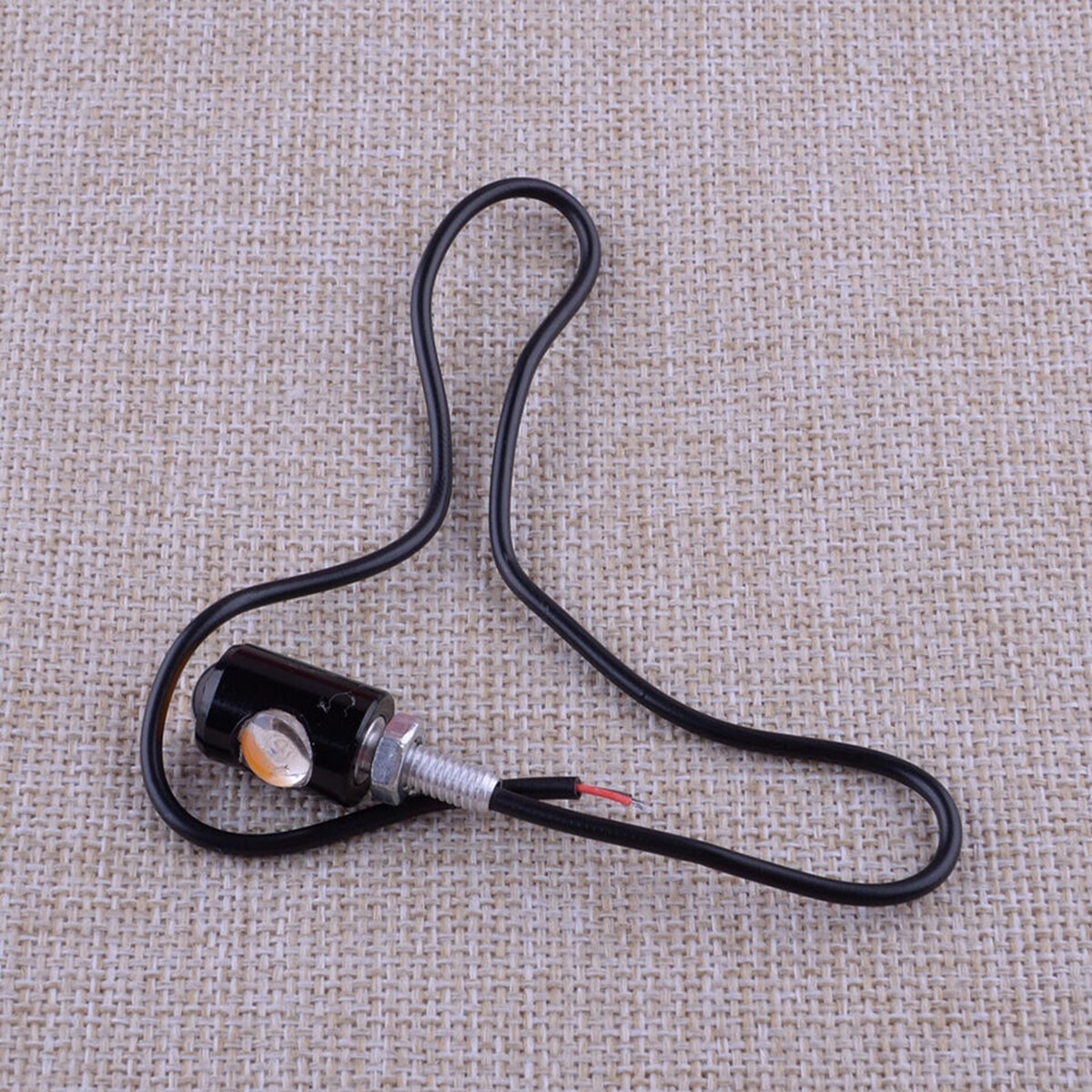 4X Universal Motorcycle Mini LED Turn Signals Indicator Amber Blinker Light Lamp