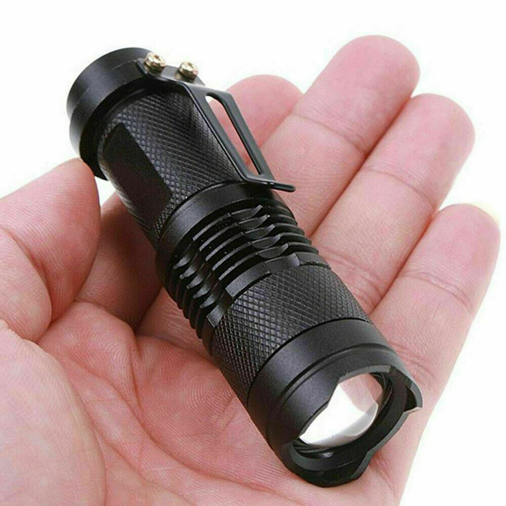 2x UV Ultraviolet LED Flashlights Zoomable Blacklight Light Inspection Torch