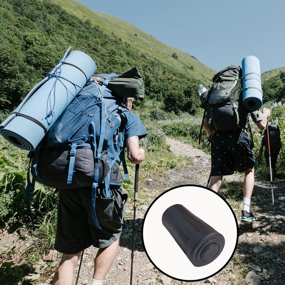8Pcs Trekking Pole Tips Replacement Protectors, Poles Tips Cover, Rubber Tips fo