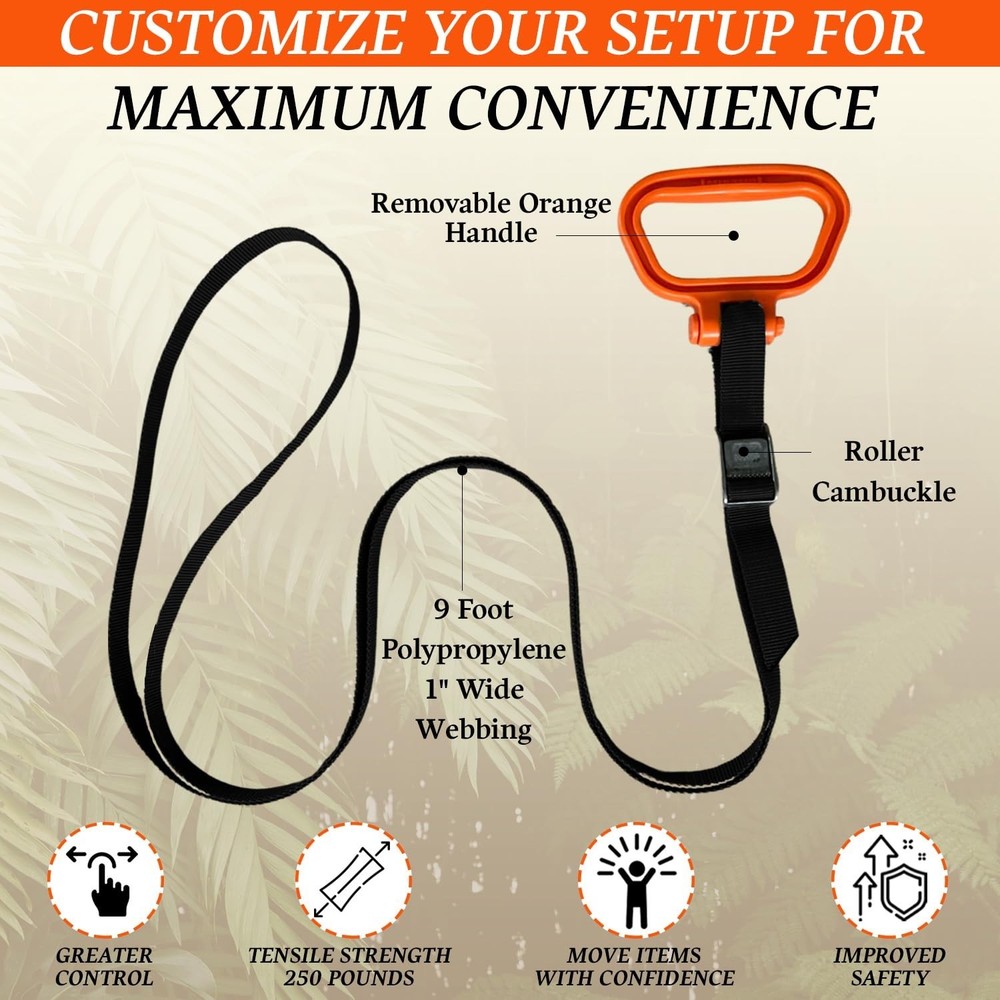 MULTUS - 2 Handle Moving Strap – Heavy Duty Carrying Strap for Boxes, Furn