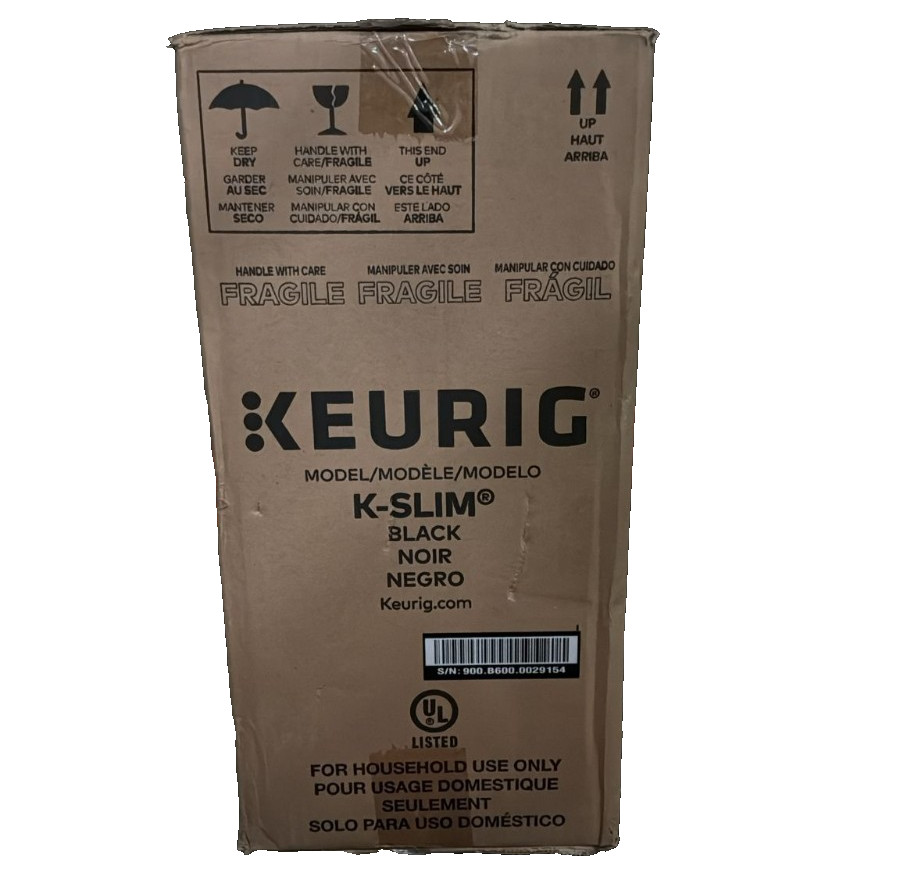 KEURIG K SLIM SINGLE SERVE COFFEE MAKER MULTISTREAM TECHNOLOGY MODEL BLACK