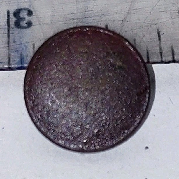 Colonial Bronze Round flat button