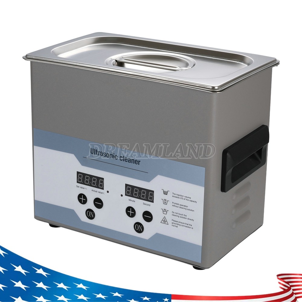 3.2L Ultrasonic Cleaner with Timer Heating Machine Digital Sonic Cleaner 110V