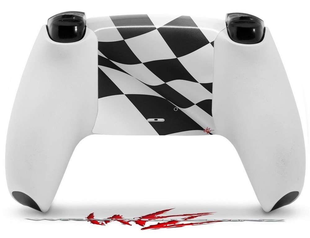 Skin Sony PS5 Controller Checkered Racing Flag