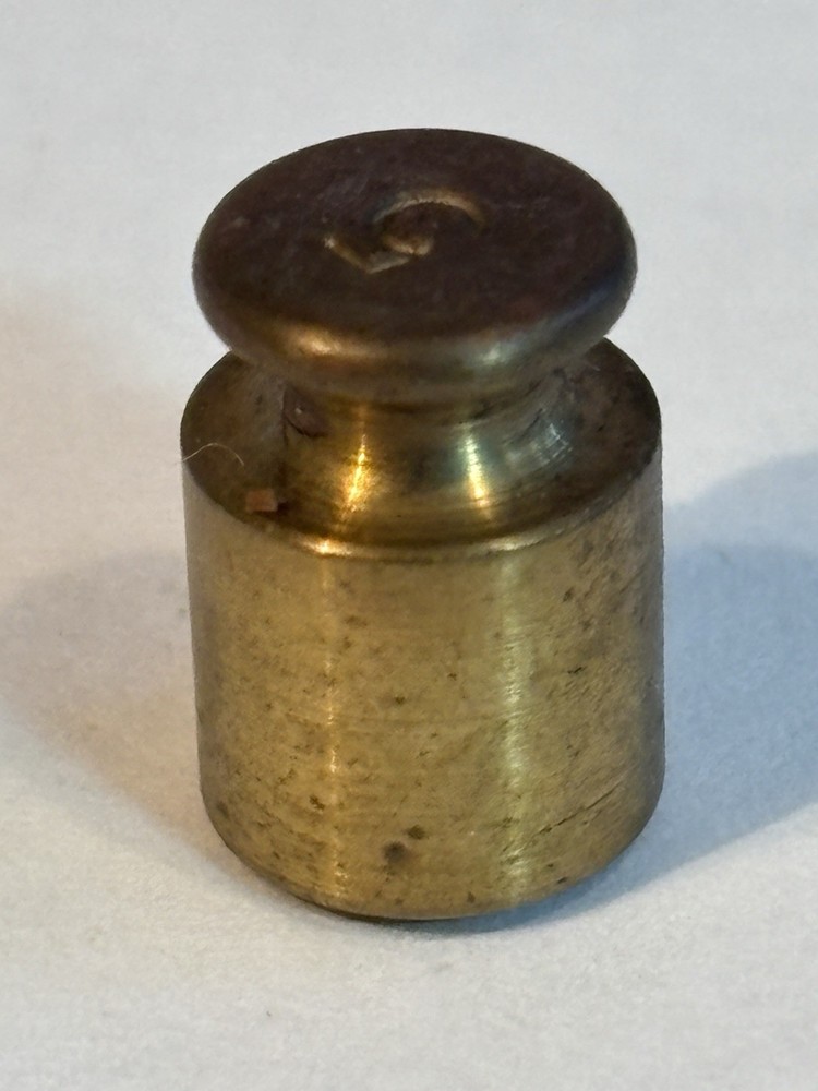 5g Replacement Brass Scale Weight Vintage #1