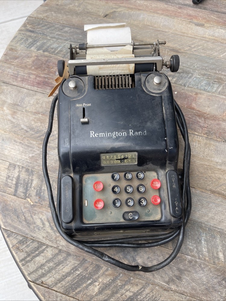 Remington Rand Vintage Adding Machine Calculator