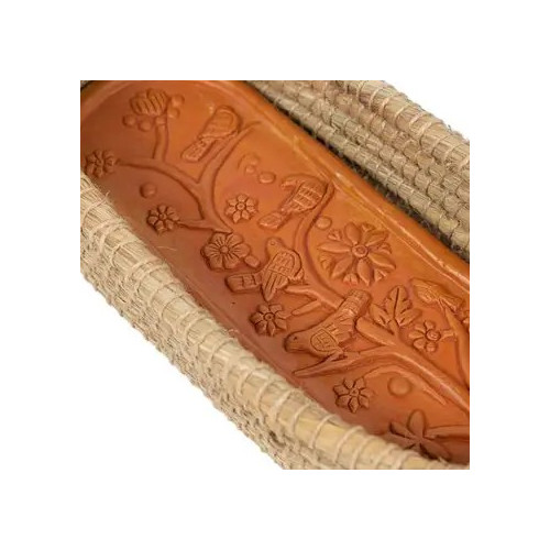 Toasty Long Bread Basket | Terracotta Insert