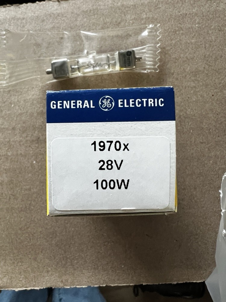 GE 1970x Halogen Lamp Bulb 100W 28v