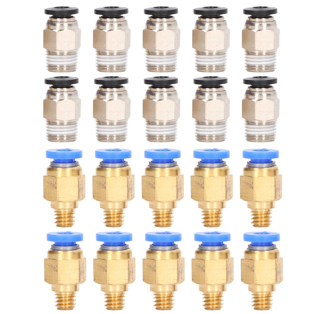 20Pcs 3D Printer Pneumatic Fitting PC4-M6 PC4-10 Spares For Ender 3