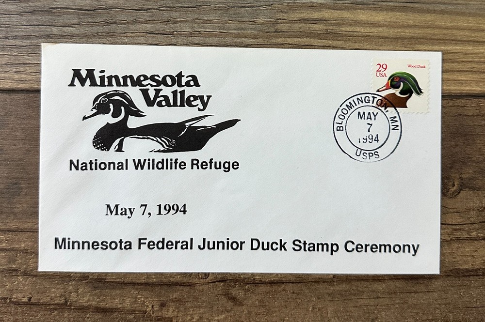 1994 - MINNESOTA Junior Duck Stamp - Cachet Cover **Cancel**