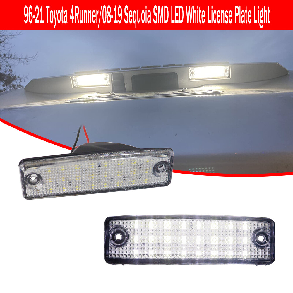 2 LED License Plate Light For 1996-2022 Toyota 4Runner 2001-2022 Toyota Sequoia