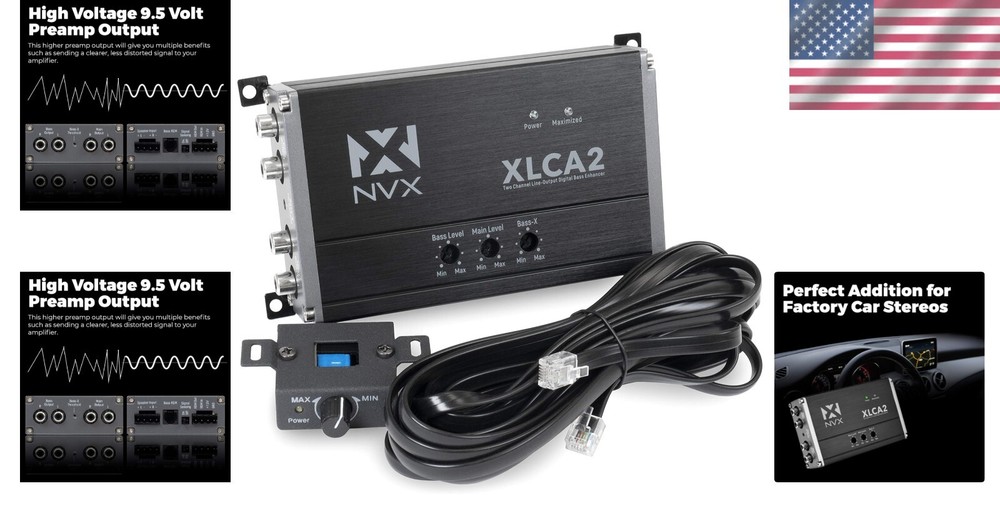 Powerful 2-Channel Line Out Converter with Selectable Auto-On & Remote Control