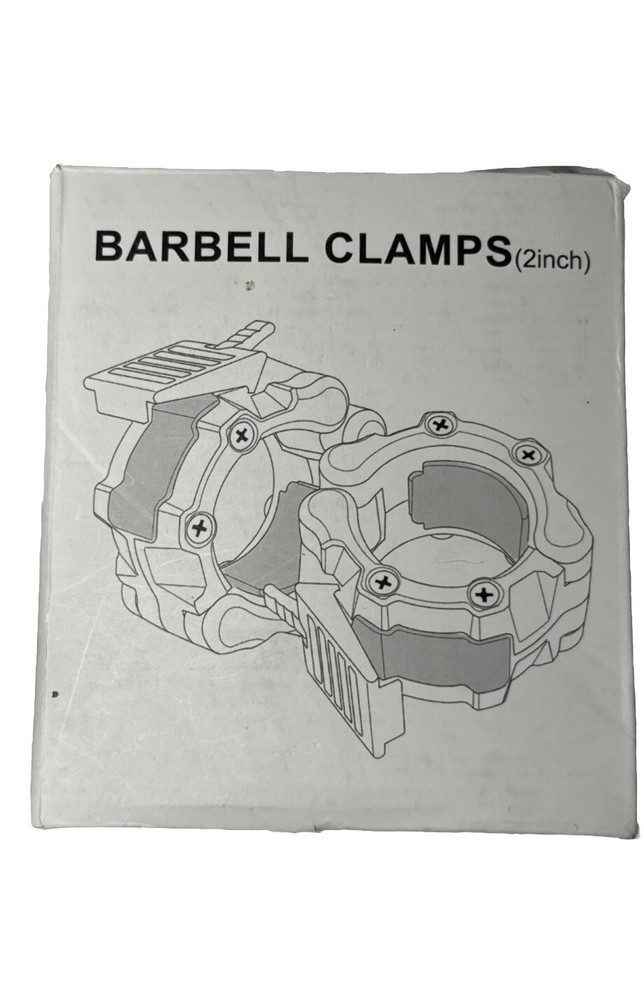 2 PC Olympic 2" Inch Barbell Clamps Quick Release Standard Bar Weight Plates US