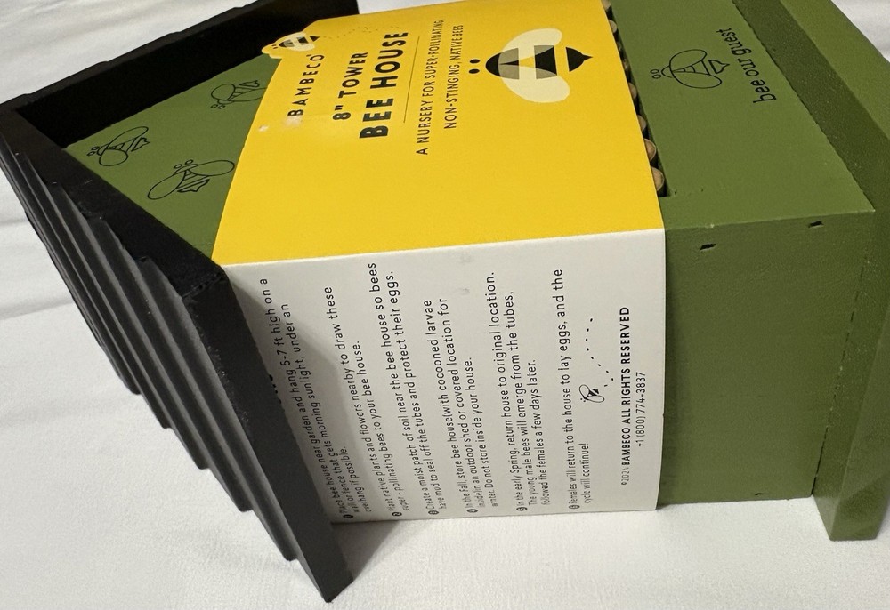 BAMBECO 8" Tower Bee House Green