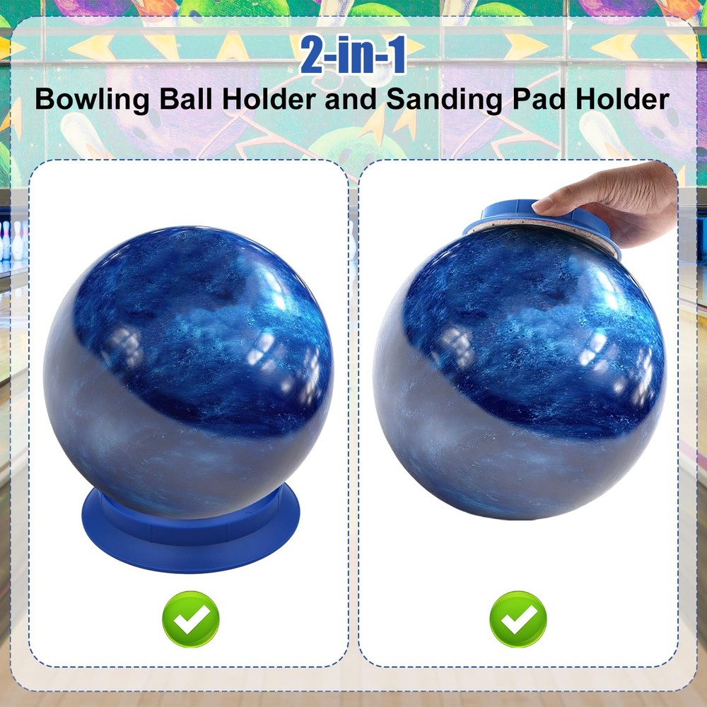 Universal Sanding Pad Holder for Bowling Balls, Precision Surface Maintenance To