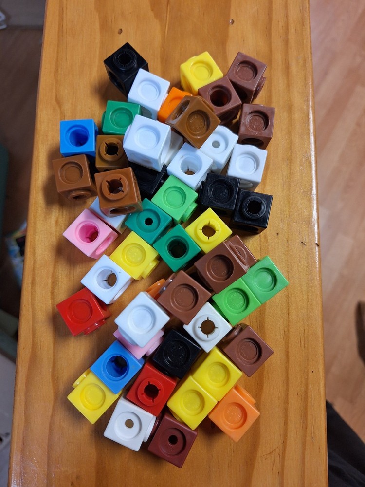 50 Interlocking Pop Cubes Manipulatives Preschool Kindergarten