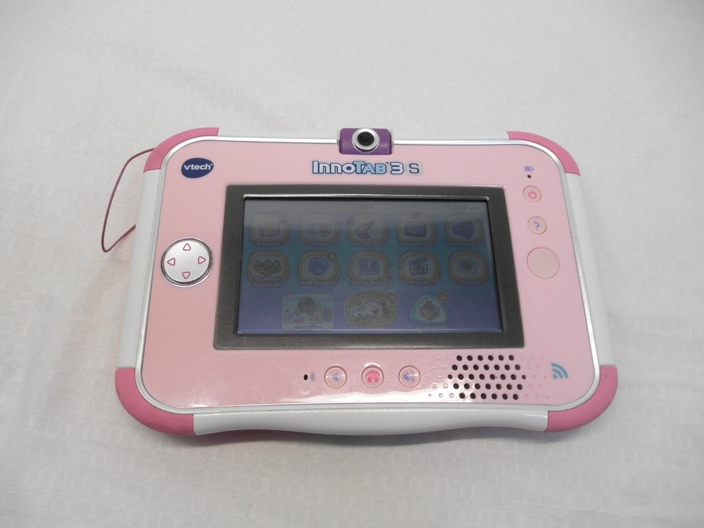 Pink Vtech INNOTAB 3S Electronic Learning Device with 2 Cartridges, Tested Works
