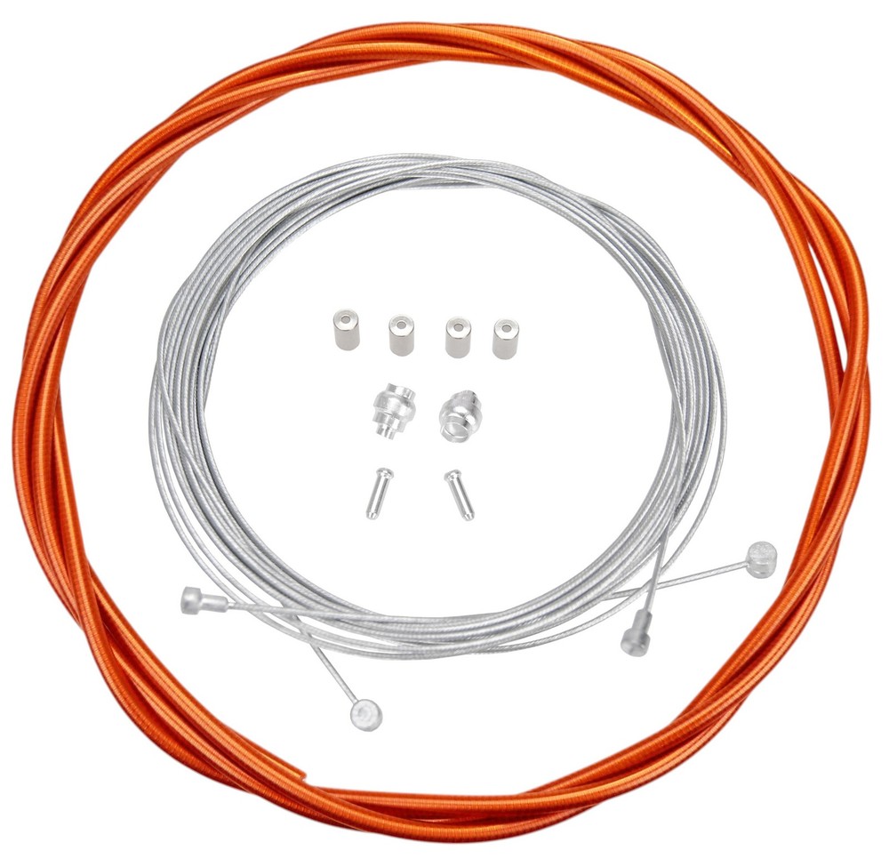 Bicycle Brake Cable Kit for Drop Bar Road - CLEAR RED