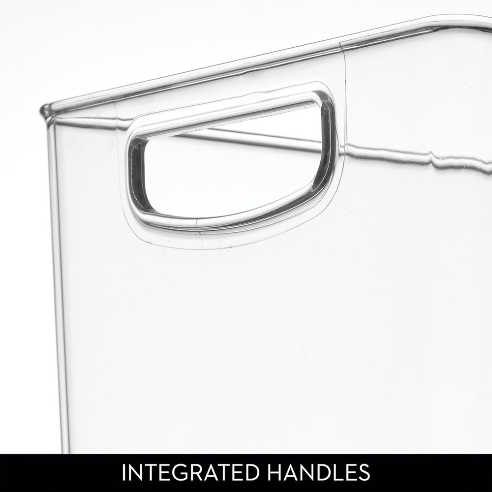 iDesign Recycled Plastic Pantry Storage Bin Linus Collection Clear