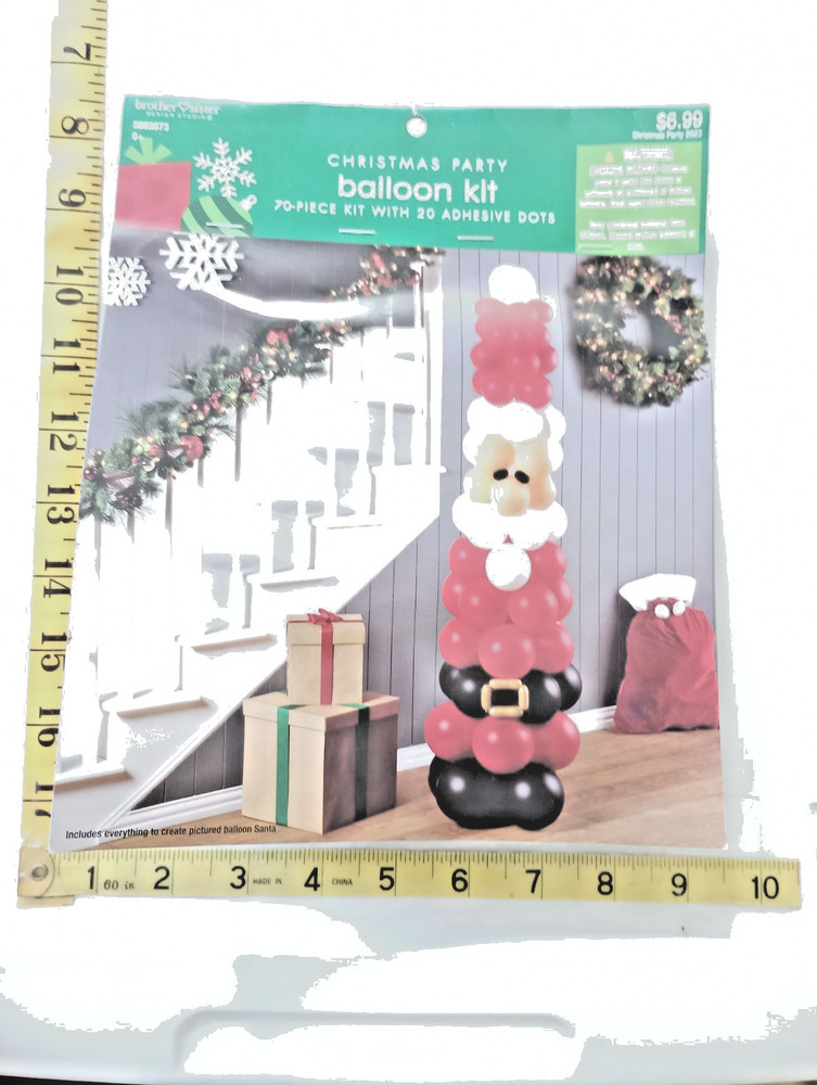Complete Santa Clause balloon set as seen 70 pc sealed