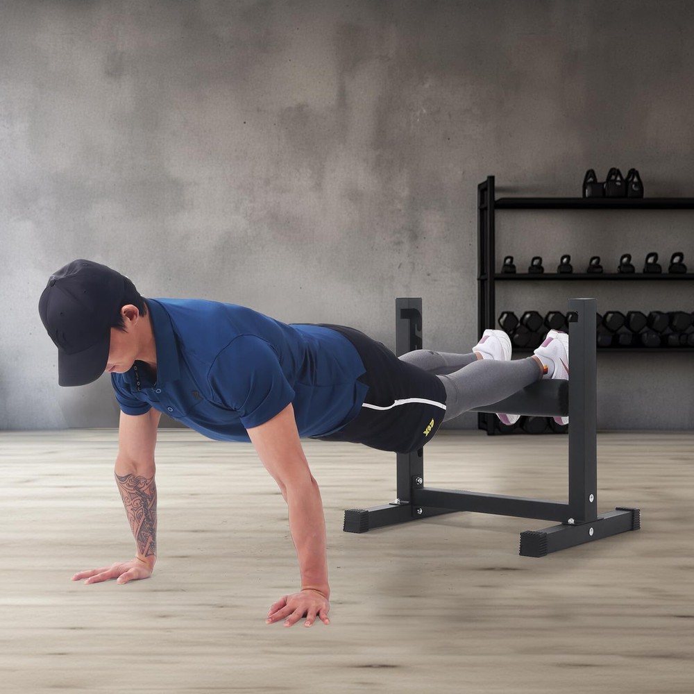 Bulgarian Split Squat Stand, Single Leg Squat Stand W/ 7-Level Adjustable Roller