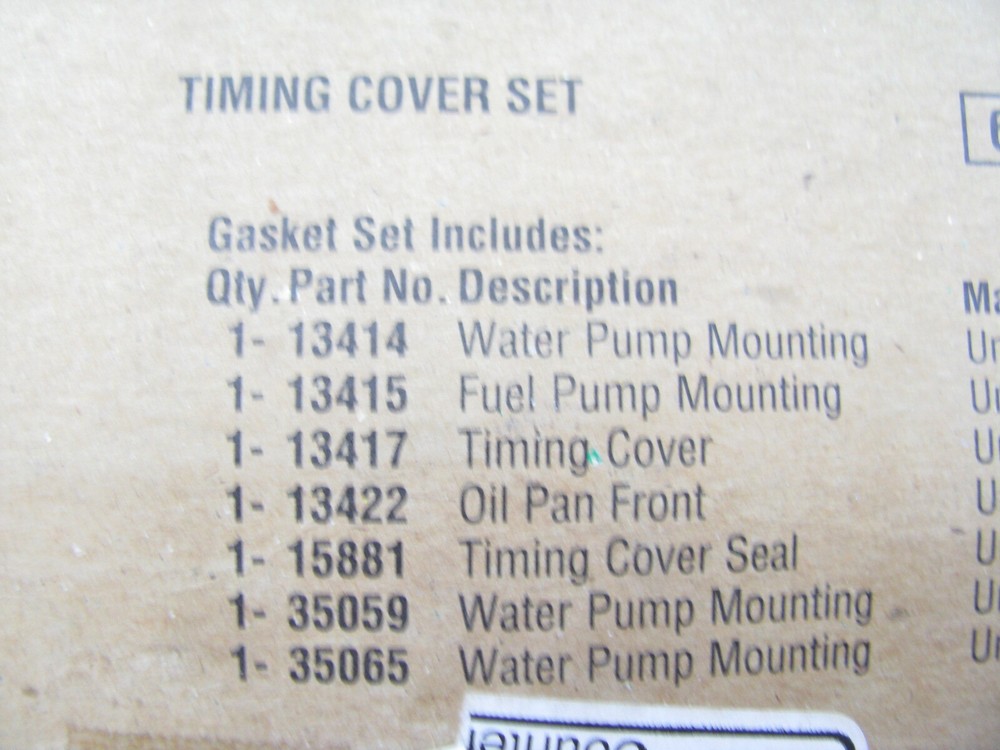 Fel-pro TCS13417 Engine Timing Cover Gasket Set