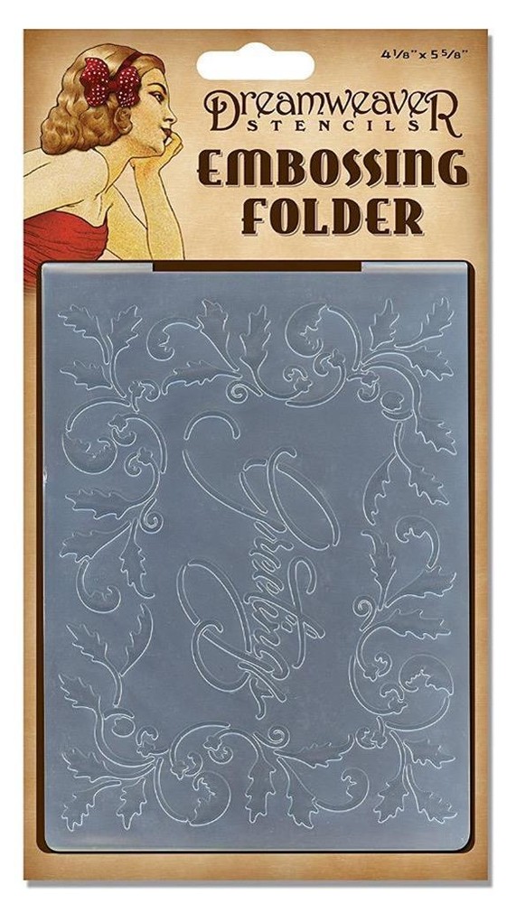 STAMPENDOUS DREAMWEAVER EMBOSSING FOLDER GREETINGS