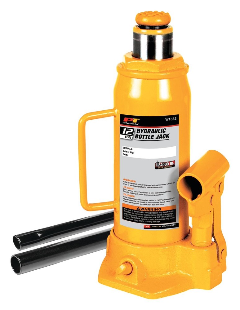 PERFORMANCE TOOL W1632 12 TON HYD JACK-BOTTLE